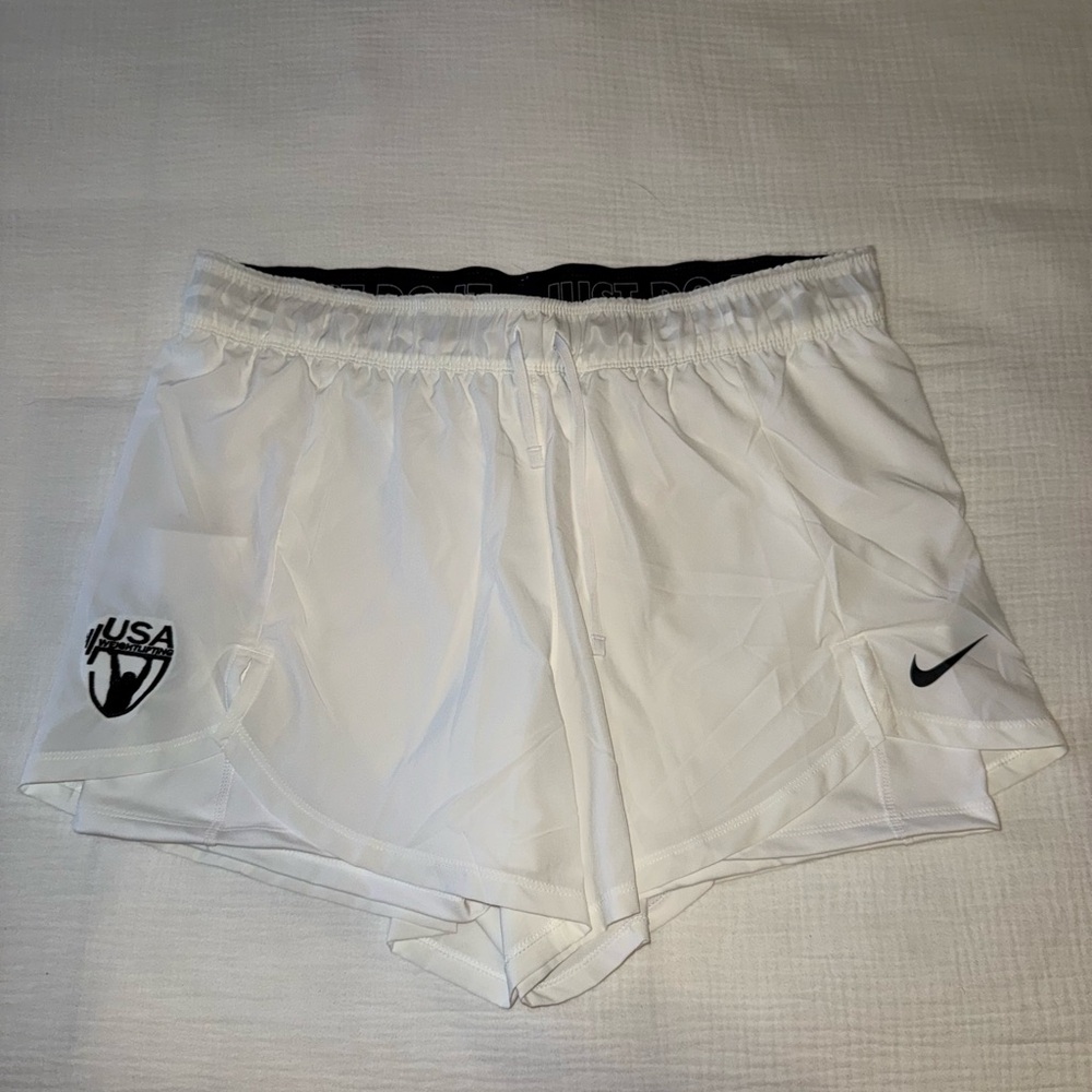 NIKE WOMEN'S TEAM DF FLEX 2-1 SHORT
 - White- XL